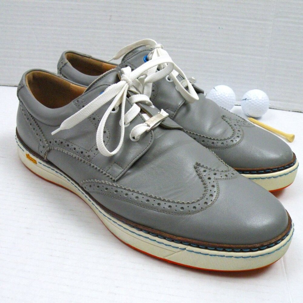 Worn Once! Royal Albartross Gray WIngtip Golf Shoes 12M